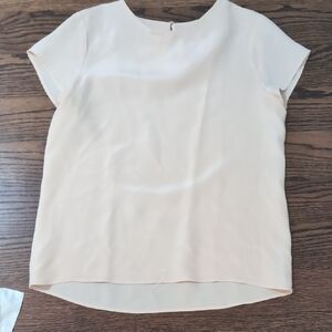 Cuyana Blouse Silk Pale Pink